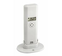 Termómetro TFA Dostmann 30.3303.02, sensor de temperatura y meteorológico WeatherHub SmartHome, de color blanco, Weiß