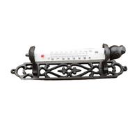 Termómetros clásicos de pared, construcción de metal resistente, resistente a la intemperie, medidor de temperatura de hierro para decoración del hogar, jardín, gallos termómetros de pared