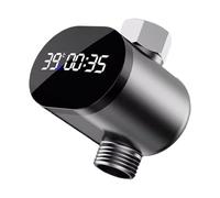 Termómetros de grifo con pantalla digital LED grande con lectura clara para duraciones de temperatura del agua, temporizador de ducha