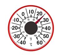 Termómetros de montaje en ventana con y lecturas para pegar en el medidor de temperatura, adecuado para varios entornos, termógrafo de doble escala