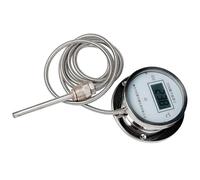 Termómetros digitales roscados, resistentes a la erosión, sondas flexibles, impermeables, medidor de temperatura para caldera, termómetros industriales de acero