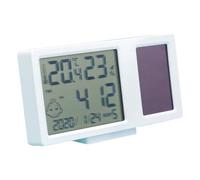 Termómetros higrómetro para habitación de bebé, pantalla grande, para interiores, hogar, energía solar, temperatura, humedad, dispositivo multifuncional preciso