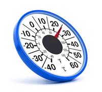 Termómetros mecánicos de ventana con escala ABS medidor de temperatura perfecto para invernadero, sol, habitación, cafetería, termografía acrílica