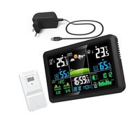 Termómetros Para Interiores Y Exteriores Con WiFi Pantalla a Color Higrómetro Monitor Despertador Y Sistemas De Predicción Del Pronóstico Del Despertador