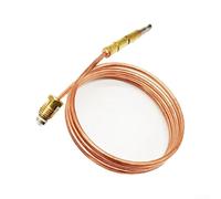 Termopar de gas de cobre 1500m m para la válvula de la estufa de la arcilla | Tubo de 150 cm, tecnología de sensor de llama, grado comercial, 1 tuerca, larga durabilidad
