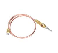 Termopar de Gas Universal M8 Rosca Calentador Quemador de Gas sonda termopar 600mm Piezas de Repuesto de calefacción Exterior Tuercas de conexión para Chimenea Barbacoa Accesorios de Parrilla