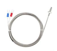 Termopar resistente tipo K con sonda de acero inoxidable para detección de temperatura en configuraciones de calefacción y automatización de alta temperatura (4 m)