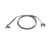 Termopar SMD tipo K/E/J, resistencia de platino, Sensor de temperatura de nariz de presión, cable de protección metálica(J type,4.0M Cable Length)