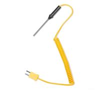 Termopar tipo K para control de temperatura de líquidos y alimentos con sonda de acero inoxidable y diseño de respuesta rápida (100 mm)