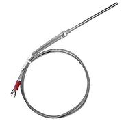 Termopar tipo K, precisión 0-400°C, sonda temperatura M8 rosca 50 mm cable 1 metro for industria, automoción, HVAC, cocina profesional