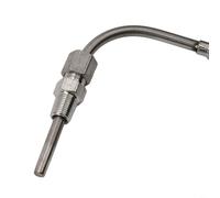 Termopar tipo K, sonda de escape NPT EGT de 1/8 pulgadas, sensor de alta temperatura de 0-1200 °C, acero inoxidable de 5 mm x 85 mm con 2 m para cable trenzado