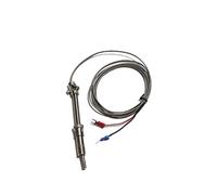 Termopar tipo K, WRNT-01 tipo KEJ PT100 termopar M12 rosca Flexible resorte sonda del sensor de temperatura 1/1, 5/2/3/5M cable PTFE(1.5m Cable Length,K Type)
