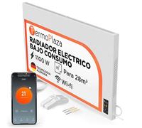 Termoplaza Radiador Electrico WiFi Bajo Consumo 1100 Vatios hasta 28m2 | Infrarrojo Calefaccion - Convector Electrico Bajo Consumo - Calefactor Bajo Consumo Electricos Paneles Calefactores Pared