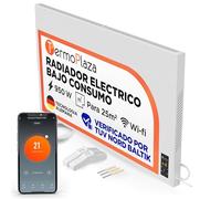 Termoplaza Radiador Electrico WiFi Bajo Consumo 950 Vatios hasta 25m2 | Infrarrojo Calefaccion - Convector Electrico Bajo Consumo - Blanco Calefactor Bajo Consumo Electricos Paneles Calefactores Pared