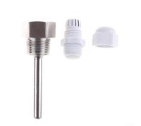 Termopozo de acero inoxidable con 12 roscas NPT, tubo protector para sensores de temperatura e instalación de termopar (50 mm)