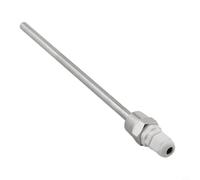 Termopozo de acero inoxidable con rosca externa NPT de 1/2 para asegurar sensores de temperatura en instrumentación de control de procesos (200 mm)