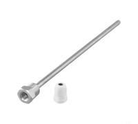 Termopozo de acero inoxidable con rosca externa NPT de 1/2 para asegurar sensores de temperatura en instrumentación de control de procesos (250 mm)