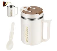 Termos Caffè - Taazza Termica in Acciaio Inossidabile Da 500 Ml Con Manico E Cannuccia, Taza Da Caffè Per La Vita Quotidiana | Taazza Da Viaggio Per Bevande Calde Perr Donna Uomo Accessorie