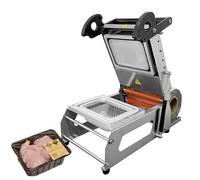 Termoselladora De Bandejas Para Contenedores De Alimentos, MáQuina Envasado Loncheras, Ancho MáXimo Rollo Film: 260 Mm, DiáMetro MáXimo Rollo Film: 180 Mm,Para Filetes Y Otros Alimentos Cocinados