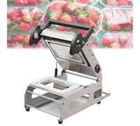 Termoselladora Manual De Bandejas Para Envases De Alimentos,Termoselladora Manual A PresióN Ancho Rollo Film: 260 Mm, 7-8 Veces Por Minuto Para Supermercados Verduras, Frutas, Carne Y Pescado