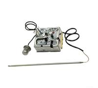 Termostato 0-40 °C para calentador de ventilador de 15 kW, interruptor térmico de 16 A 400 V con protección contra sobrecalentamiento de 140 ° C | Botón de reinicio de sensor dual WK-R36