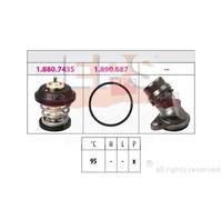 Termostato 1.880.799K EPS para AUDI VW SEAT SKODA