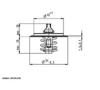 Termostato 410396.82D BorgWarner (Wahler) para AUDI SEAT