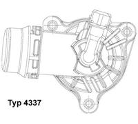 Termostato 4337.105D BorgWarner (Wahler) para BMW 3 Touring 3 Compact 3 3 Coupé