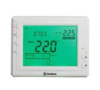 Termostato a batería de pared, cronotermostato digital programable, termostato ambiente, pantalla LCD retroiluminada con 6 fases diarias, compatible con calderas de gas