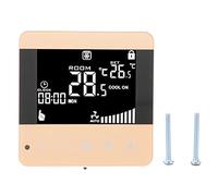 Termostato antiinterferencias Controlador de Temperatura Aire Acondicionado Central Inteligente con Unidades Fan-Coil de Pantalla LCD para Aire Acondicionado Central(WIFI Models, Pink)