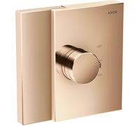 Termostato AXOR Edge del tamaño de una mano, Highflow oculto, 46740300, Color: Oro rojo pulido