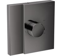 Termostato AXOR Edge del tamaño de una mano, Highflow oculto, 46740330, Color: Cromo negro pulido