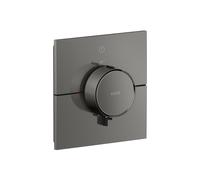 Termostato AXOR ShowerSelect ID de hansgrohe, empotrado, angular, 1 consumidor, 36757330, Color: Cromo negro pulido