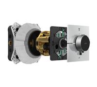 Termostato AXOR ShowerSelect ID de hansgrohe, empotrado, angular, 2 consumidores, 36752000, Color: cromado