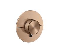 Termostato AXOR ShowerSelect ID de hansgrohe, empotrado, redondo, 1 consumidor, 36756310, Color: Oro rojo cepillado