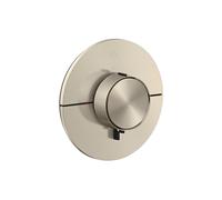 Termostato AXOR ShowerSelect ID de hansgrohe, empotrado, redondo, 1 consumidor, 36756820, Color: Níquel Cepillado