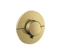 Termostato AXOR ShowerSelect ID de hansgrohe, empotrado, redondo, 1 consumidor, 36756990, Color: Óptica Oro Pulido