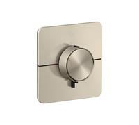 Termostato AXOR ShowerSelect ID de hansgrohe, empotrado, softsquare, 1 consumidor, 36758820, Color: Níquel Cepillado