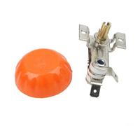 Termostato bimetálico para calefacción, 10 A/16 A CA, 250 V, para aparatos de calefacción eléctrica, plancha, arrocera, tostadora, freidora, horno, con mango en forma de D (10 A)