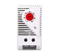 Termostato Compacto 0-60 ℃, regulador de Temperatura eléctrico mecánico Ajustable (botón Rojo)