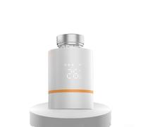 Termostato con bloqueo infantil para válvulas de radiador | Controlador no programable con protección contra heladas y pantalla ajustable | blanco