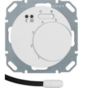 Termostato con contacto NA, para suelo radiante, R.1/R.3, blanco polar, brillo