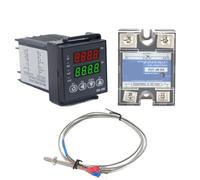 Termostato controlador de temperatura Digital R8-100, salida SSR tipo K, relé SSR 40DA, tornillo K/J, sonda termopar RKC M6 1m, 1 Uds.(Set 2 J)
