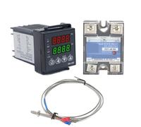 Termostato controlador de temperatura Digital R8-100, salida SSR tipo K, relé SSR 40DA, tornillo K/J, sonda termopar RKC M6 1m, 1 Uds.(Set 2 K)