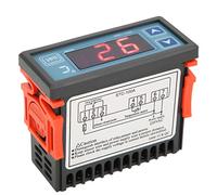 Termostato Controlador de Temperatura Stc 100A Abs Stc 100A 50 ℃ 99 ℃ para Soporte de Controlador de Temperatura de Rango para Modo de Calefacción de Refrigeración