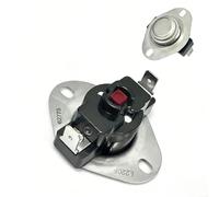 Termostato de alto limitador 62775 para hornos Dacor, reinicio manual de metal, interruptor de límite alto, 2 x 1,5 pulgadas, para horno Dacor, termostato de reinicio manual seguro, 220 °F, para Dacor