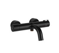 Termostato de baño Gessi Emporio Via Tortona para montaje en superficie, desviador automático de bañera/ducha, 031, 18711299, Color: Negro XL