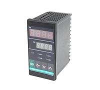 Termostato de CA de 220 V con doble salida SSR/relé, entrada universal, controlador de temperatura de control digital inteligente(48x96mm CH402)