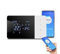 Termostato de caldera de gas 3 A, para termostato alimentado por batería Tuya de 2 cables, termostatos de calefacción/refrigeración WiFi para calderas de gas, para Alexa y para control de voz Alice