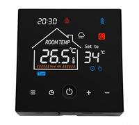 Termostato de caldera de pared, controlador de temperatura ambiente LCD programable digital con USB, alimentado por batería, para gas, montaje en superficie, sin programación WiFi